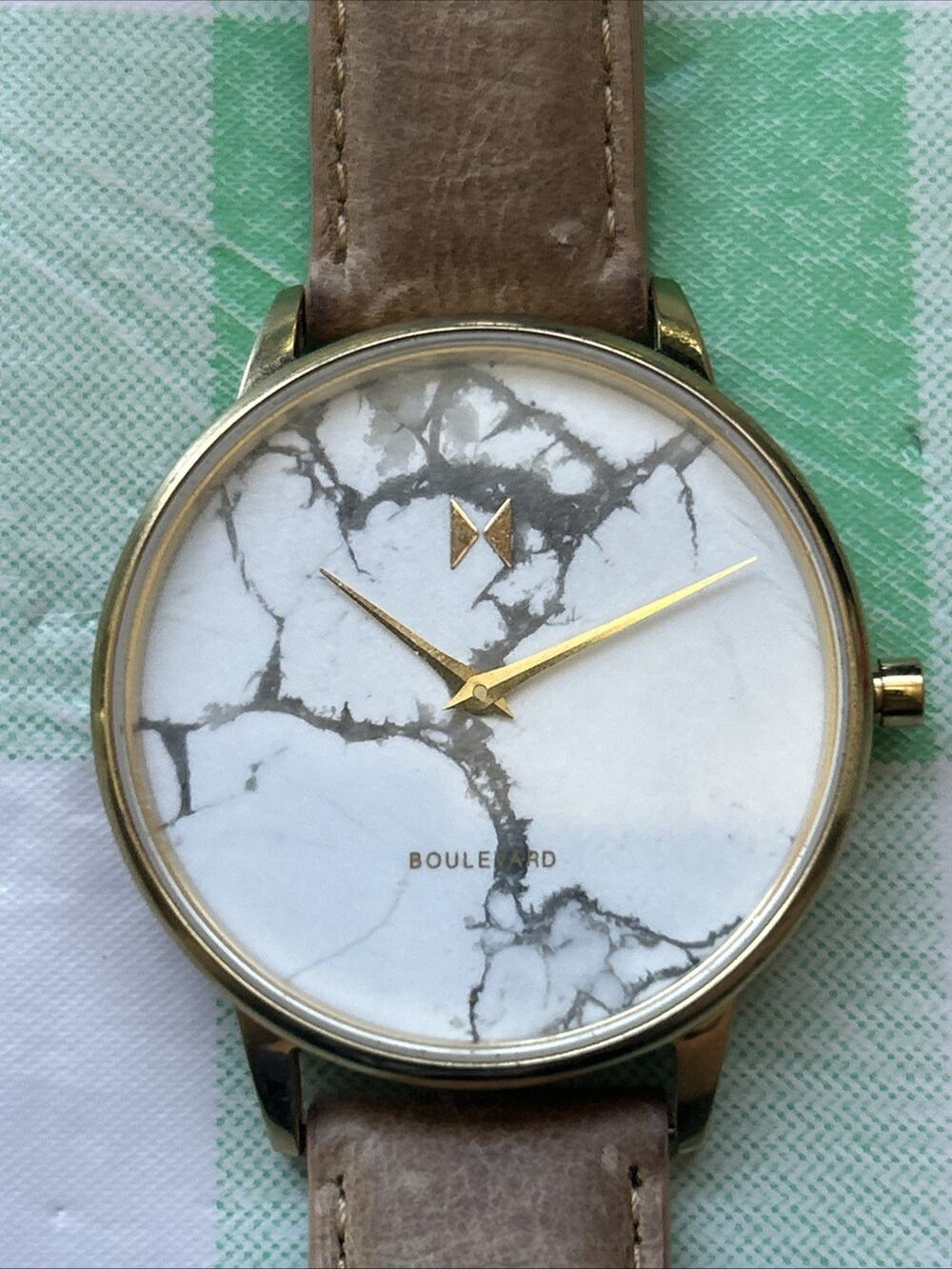 MVMT Boulevard Laurel Marble Women’s Quartz Watch